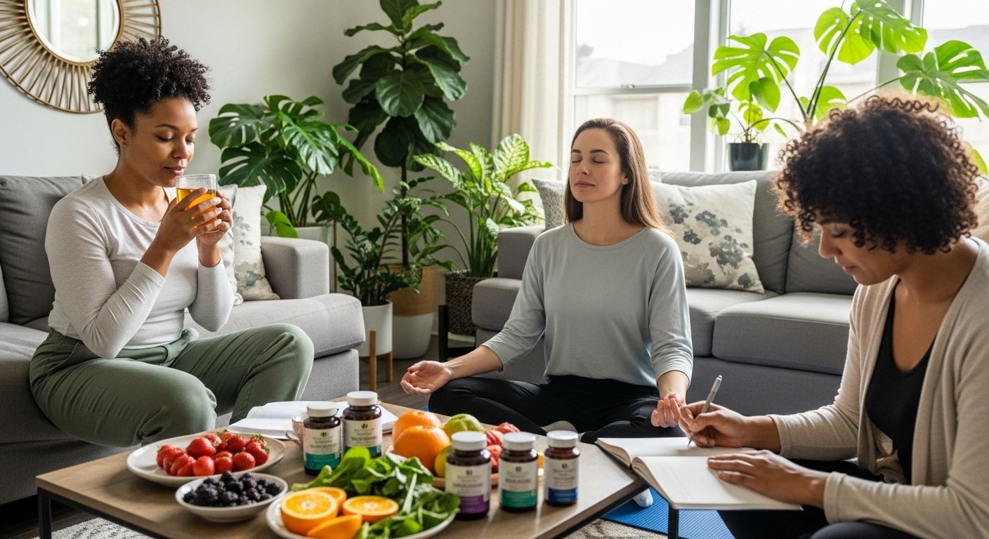 natural PMS relief, holistic wellness, women support